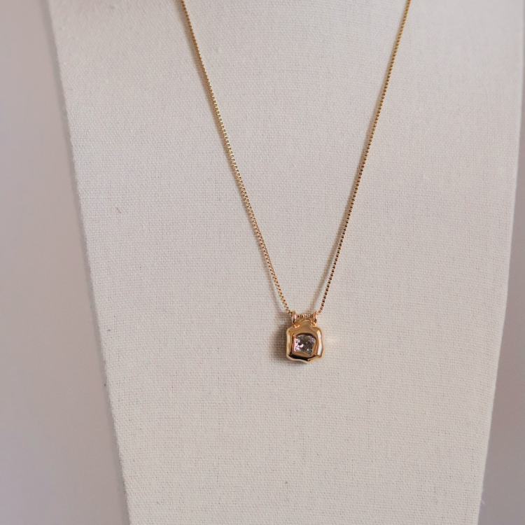Organic Chunky Pendant Necklace - Small