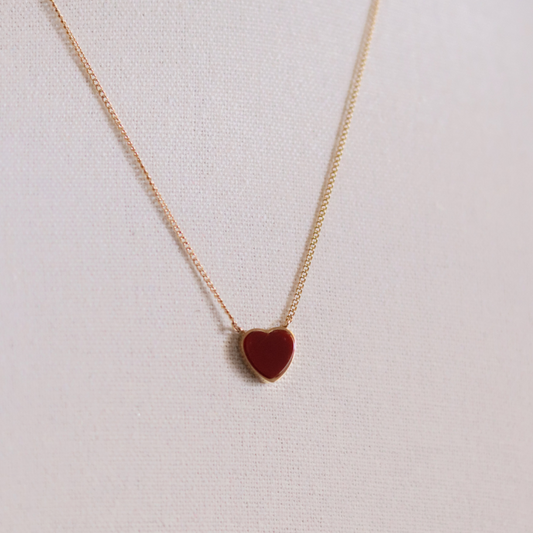 Red heart Pendant Necklace