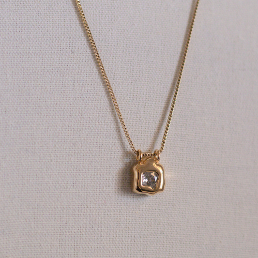 Organic Chunky Pendant Necklace - Small