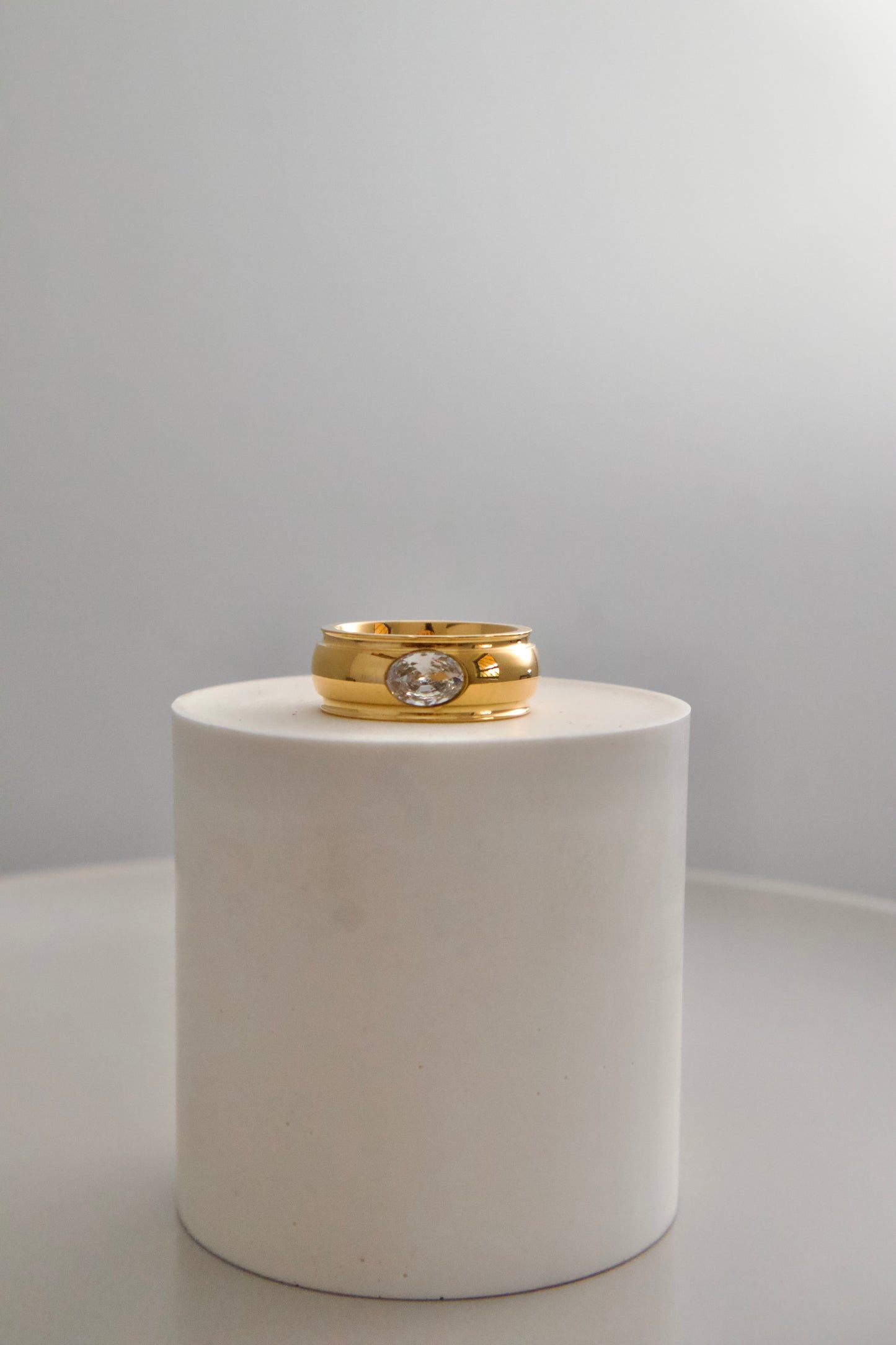 Chunky Oval Stone Ring