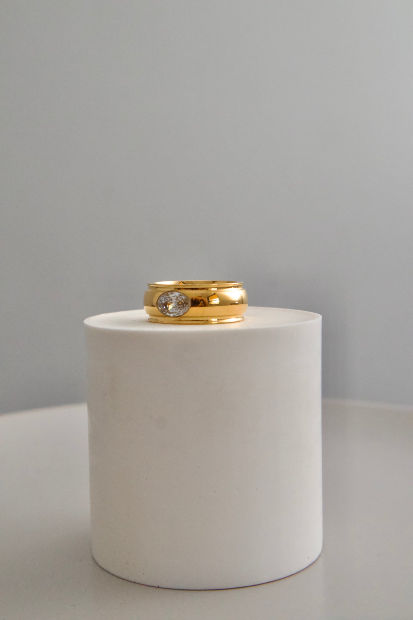 Chunky Oval Stone Ring