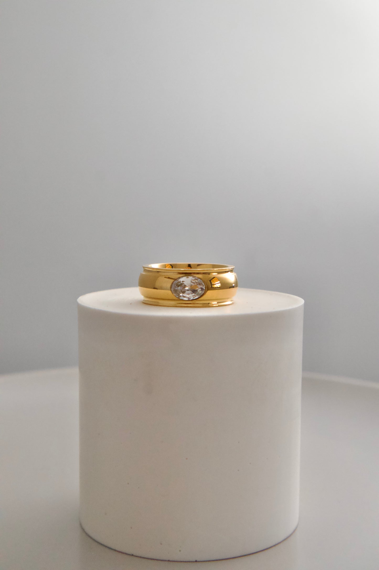 Chunky Oval Stone Ring