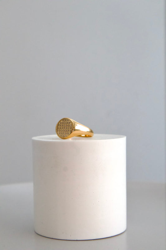 Round Signet Ring